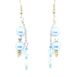 Frosted Blue Ice Earrings